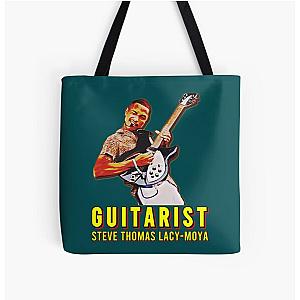 Steve Lacy  Guitarist  retro drawing     All Over Print Tote Bag