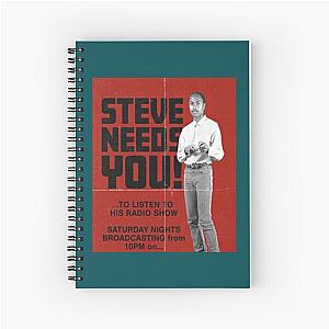 Steve Lacy  Guitarist  retro drawing     Spiral Notebook