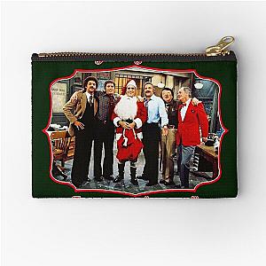 Happy Holidays from the ol' One Two Barney Miller Retro Christmas Tribute Zipper Pouch