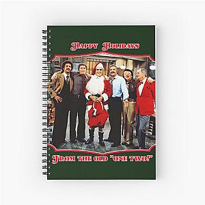 Happy Holidays from the ol' One Two Barney Miller Retro Christmas Tribute Spiral Notebook