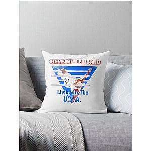 Miller Band Tee Throw Pillow