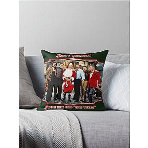 Happy Holidays from the ol' One Two Barney Miller Retro Christmas Tribute Throw Pillow