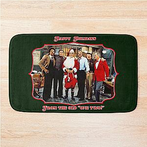 Happy Holidays from the ol' One Two Barney Miller Retro Christmas Tribute Bath Mat