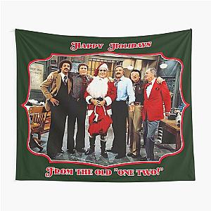 Happy Holidays from the ol' One Two Barney Miller Retro Christmas Tribute Tapestry