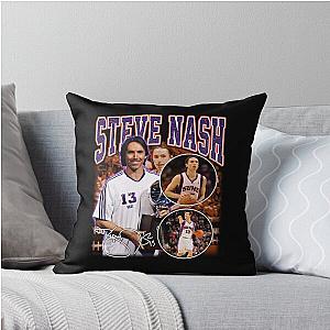 Steve Nash Basketball Signature Perfect Gift For Basketball Lovers Throw Pillow