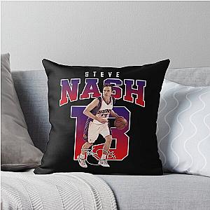 Steve Nash Phoenix Basketball Legend MVP Signature Throw Pillow