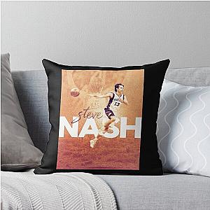 Music Vintage Steve Nash Vintage Photo Throw Pillow
