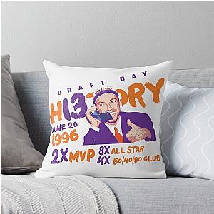 Steve Nash draft throw pillow