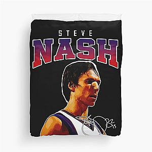 Steve Nash Phoenix Basketball Legend MVP Signature Vintage Retro 80s Bootleg Rap Style Duvet Cover