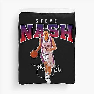 Steve Nash Basketball Legend MVP Vintage 80s 90s Rap Style Duvet Cover