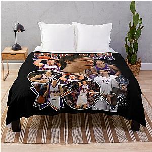 Steve Nash Signature Vintage Retro Throw Blanket For Basketball Lovers