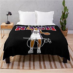 Steve Nash Phoenix Basketball Legend 80s 90s Vintage Bootleg Throw Blanket