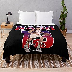 Steve Nash Phoenix Basketball Legend MVP Signature Vintage Retro Bootleg Throw Blanket