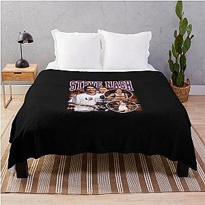 Steve Nash Vintage Retro Signature Throw Blanket