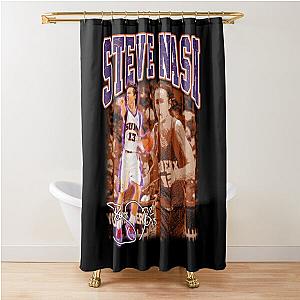Steve Nash Basketball Signature Vintage RetroPerfect Gift For Basketball Lovers Shower Curtain