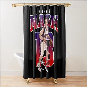 Steve Nash Phoenix Basketball Legend MVP Vintage Retro 80s 90s Shower Curtain