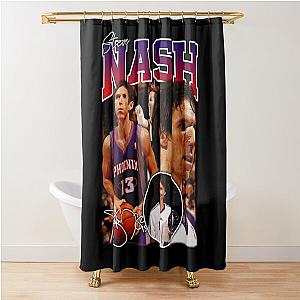 Steve Nash Phoenix Basketball Legend MVP Vintage Retro 80s 90s Bootleg Rap Style Shower Curtain