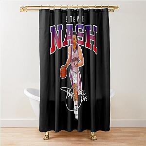 Steve Nash Phoenix Basketball Legend MVP Signature Vintage Retro Bootleg Shower Curtain