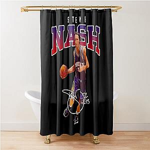 Steve Nash Phoenix Basketball Legend MVP Signature Bootleg Shower Curtain
