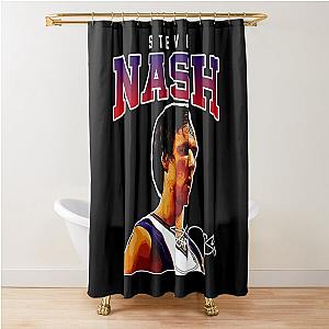 Steve Nash Phoenix Basketball Legend MVP Vintage Retro 80s 90s Bootleg Rap Style Shower Curtain