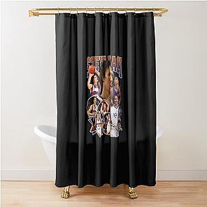 Steve Nash Basketball Legend Vintage Graphic Retro Style Shower Curtain