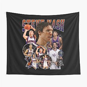 Steve Nash Vintage 80s Retro Basketball Rap Tapestry for Basketball Lovers