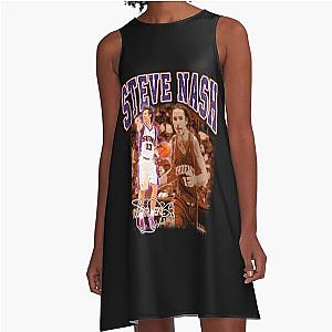 Steve Nash Basketball Legend Signature Vintage Retro Bootleg A-Line Dress