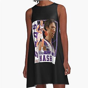 Steve Nash Basketball Legend Signature Vintage Retro A-Line Dress