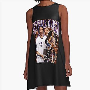 Steve Nash Basketball Legend Signature Retro A-Line Dress