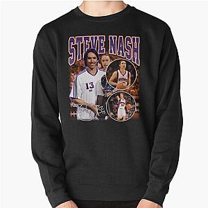 Steve Nash Basketball Signature Vintage Retro 80s 90s Rap Style Perfect Gift for Basketball Lovers Pullover Sweatshirt