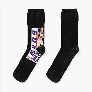 Steve Nash Basketball Legend Signature Vintage Graphic Retro Style Socks