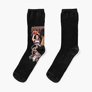 Steve Nash Basketball Legend Signature Vintage Graphic Retro Bootleg Socks