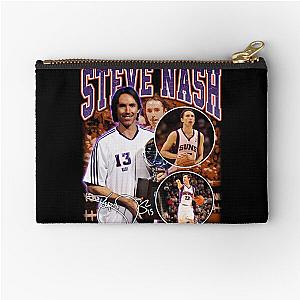 Steve Nash Basketball Signature Vintage Retro Style Perfect Gift For Basketball Lovers Zipper Pouch