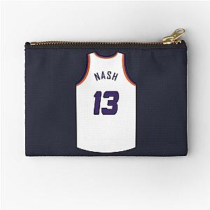 Steve Nash Retro Jersey White Zipper Pouch