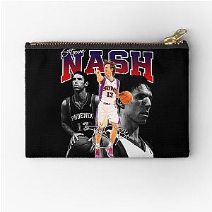 Steve Nash  Phoenix  Basketball  Legend  MVP Signature  Vintage  Retro 90s Bootleg Rap Style Zipper Pouch