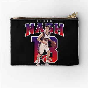 Steve Nash Phoenix Basketball Legend MVP Signature Vintage Retro 80s Bootleg Style Zipper Pouch