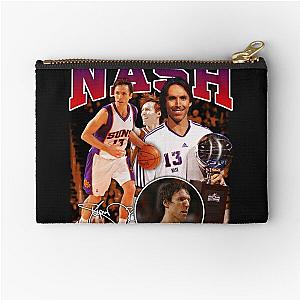 Steve Nash Phoenix Basketball Legend MVP Signature 80s 90s Bootleg Zipper Pouch