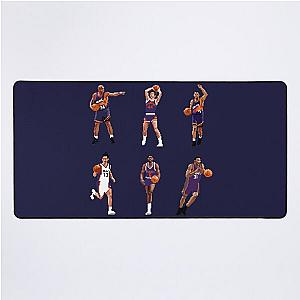 Phoenix Legends Sticker Collection (Charles Barkley, Kevin Johnson, Steven Nash, Walter Davis, Paul Westphal, Shawn Marion) Qiangy Desk Mat