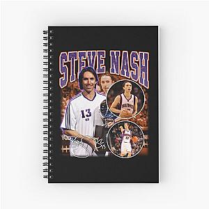 Steve Nash Basketball Vintage Retro 80s 90s Style Notebook