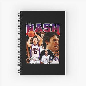 Steve Nash Phoenix Basketball Legend MVP Signature Vintage 80s 90s Bootleg Rap Spiral Notebook