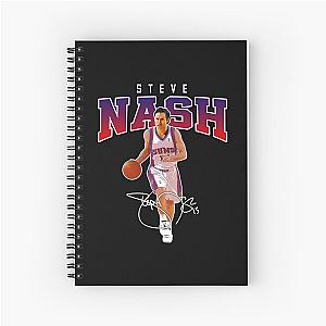 Steve Nash Phoenix Basketball Legend MVP Signature Vintage Retro Bootleg Spiral Notebook