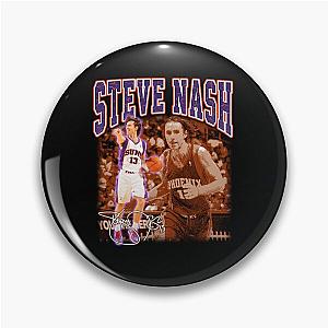 Steve Nash Basketball Signature Vintage Retro 80s Rap Style Perfect Gift For Basketball Fans Pin
