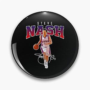 Steve Nash Phoenix Basketball Legend MVP Signature 80s 90s Bootleg Pin