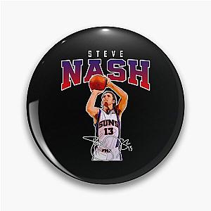 Steve Nash Phoenix Basketball Legend MVP Signature Retro 80s Bootleg Pin