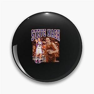 Steve Nash Basketball Legend Signature Vintage Retro Style Pin