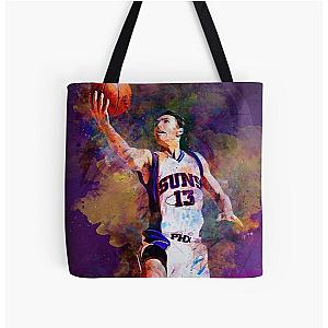 Steve Nash Suns Mixed Media Tote Bag