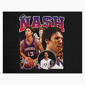 Steve Nash Phoenix Basketball Legend MVP Signature Vintage Retro 80s Bootleg Rap Style Jigsaw Puzzle