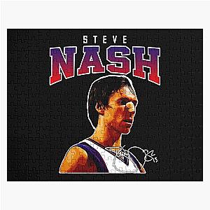 Steve Nash Phoenix Basketball Legend MVP Signature Vintage Retro 80s 90s Bootleg Rap Style Jigsaw Puzzle