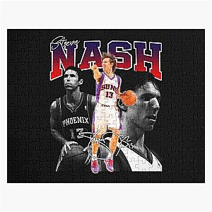 Steve Nash Phoenix Basketball Legend MVP Signature Vintage 80s 90s Bootleg Rap Style Jigsaw Puzzle