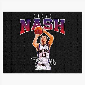 Steve Nash Phoenix Basketball Legend MVP Signature Vintage 80s 90s Bootleg Style Jigsaw Puzzle